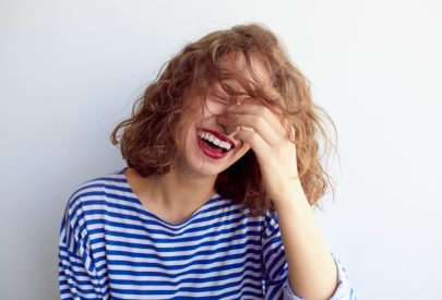 femme souriant