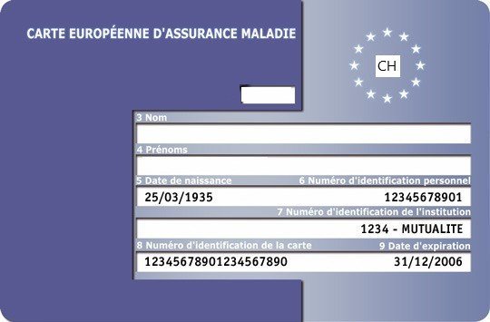 carte européenne d'assurance maladie
