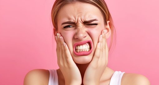 L'importance de l'hygiène dentaire dans la prévention du déchaussement des dents - Vue rapprochée de la gencive récessive et des dents avec signes d'inflammation