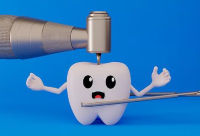 Une dent se fait soigner à l'aide d'un pivot ou implant dentaire.
