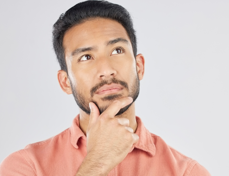 homme interrogatif