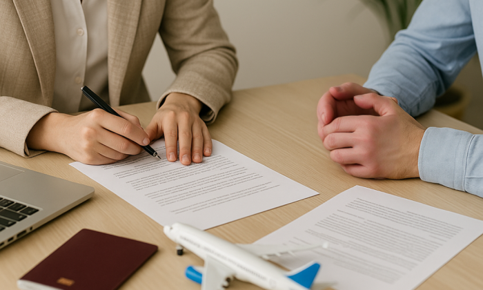 personnes qui remplissent des papiers mutuelle